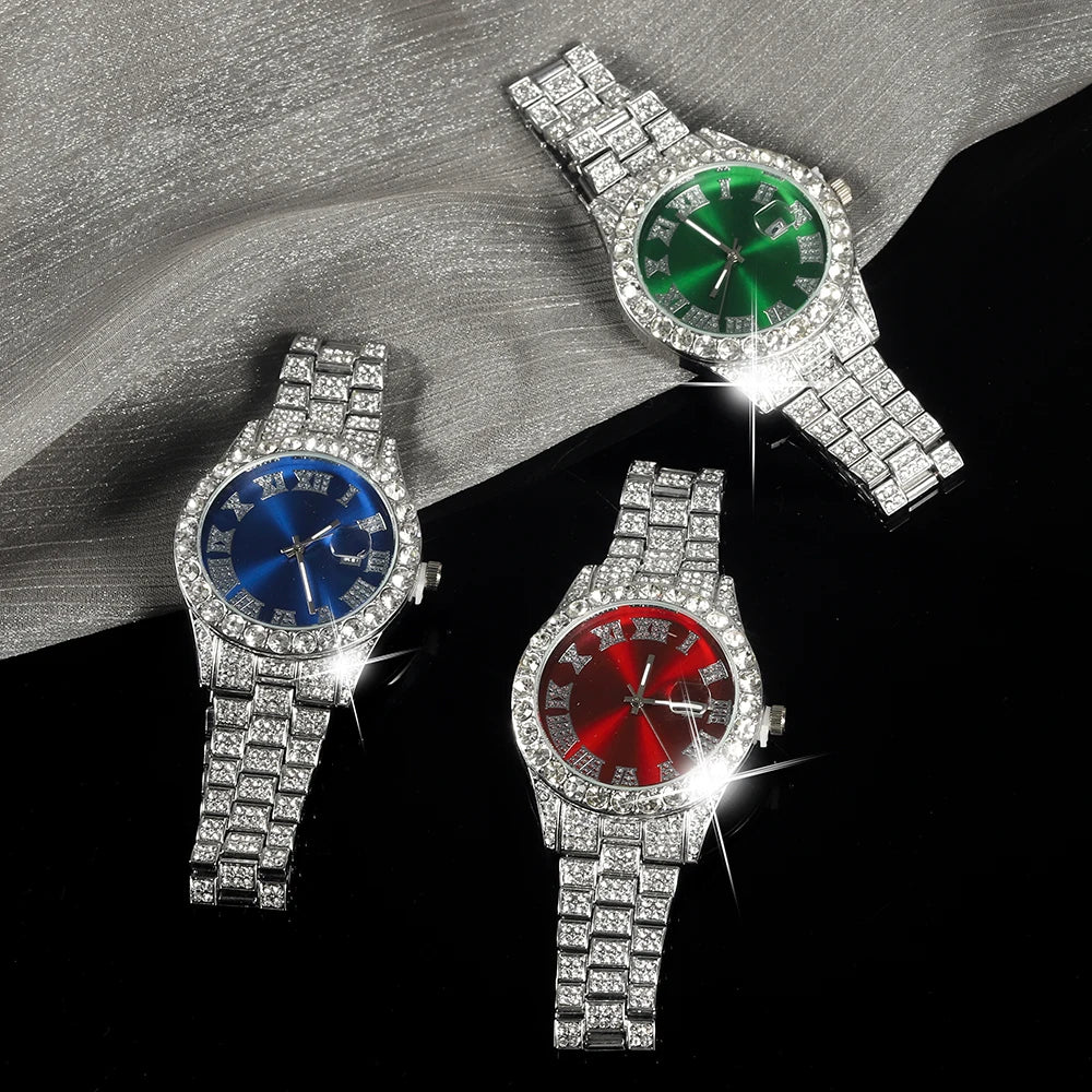Gearly Diamond Quartz Silver