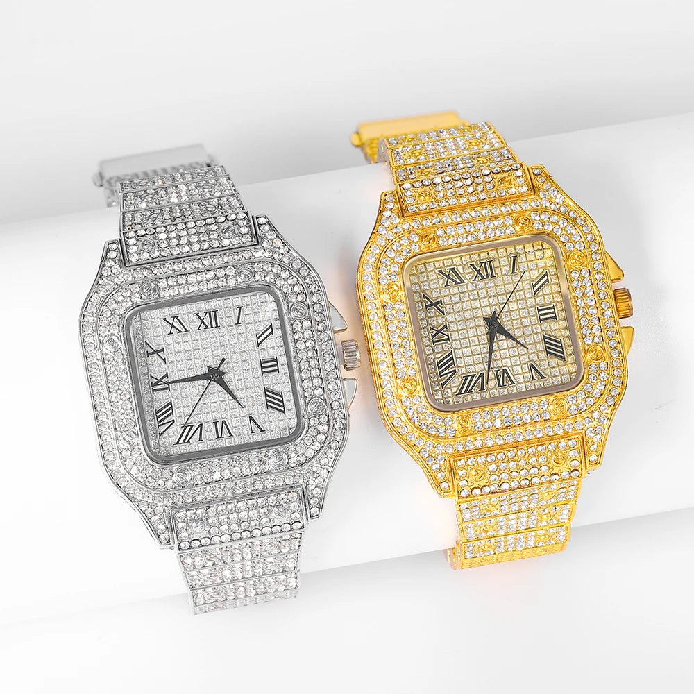 Gearly Diamond Quartz Silver