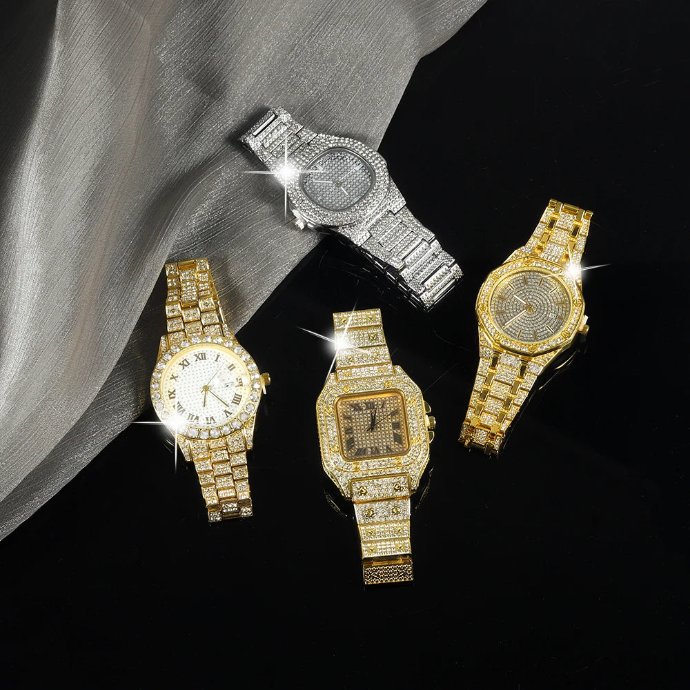 Gearly Diamond Quartz Silver