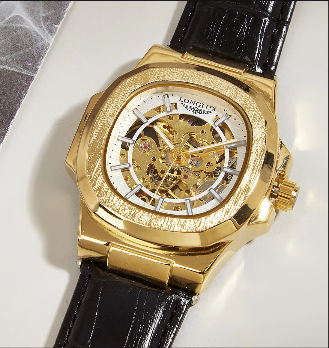 Gearly Skeleton Auto Leather