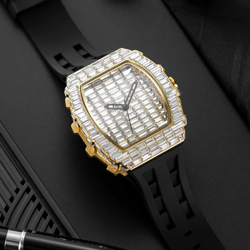 Gearly Square Diamond Quartz