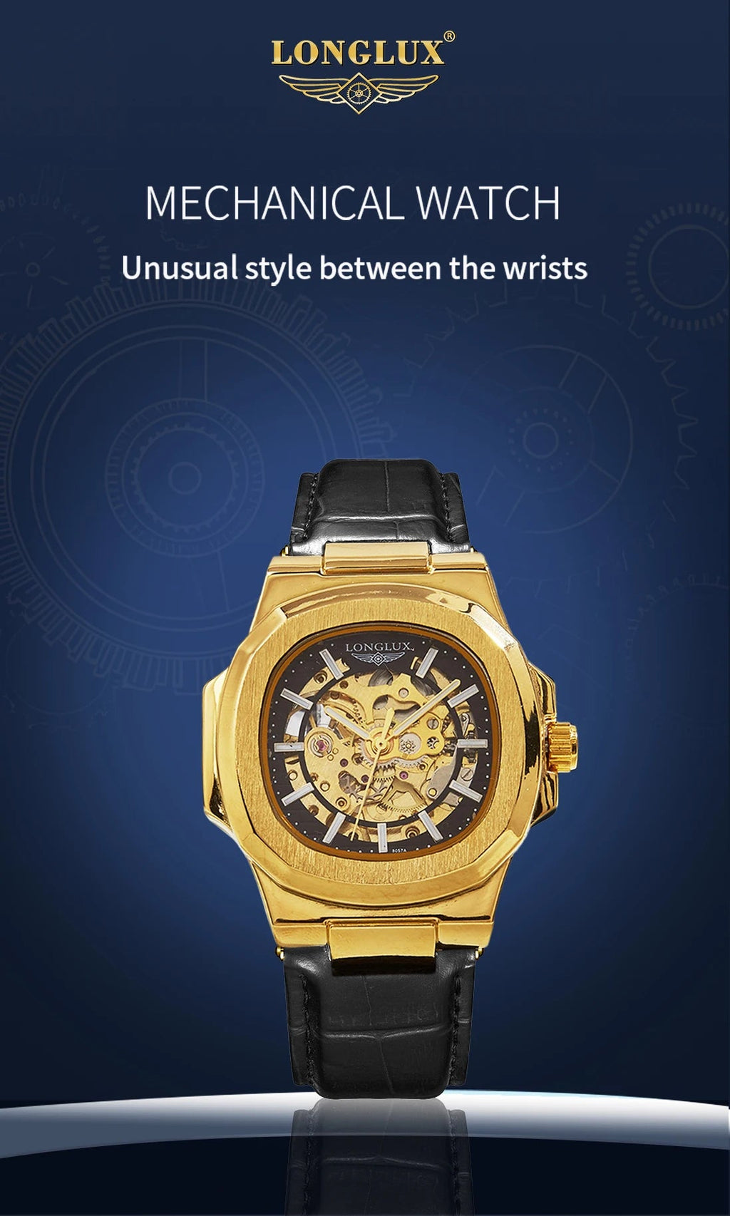 Gearly Skeleton Auto Leather