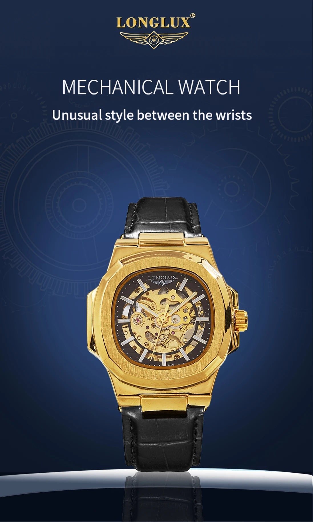 Gearly Skeleton Auto Leather