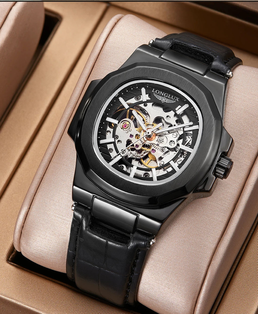 Gearly Skeleton Auto Leather