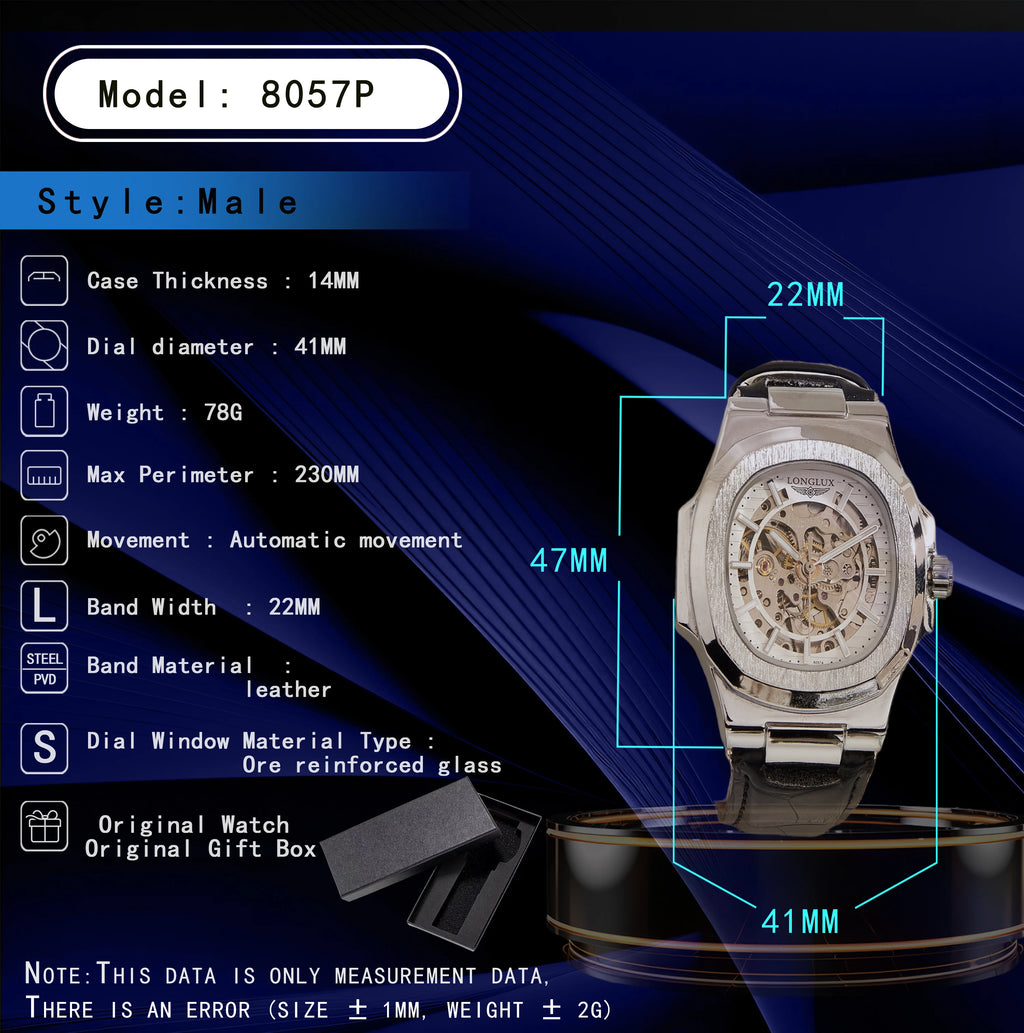 Gearly Skeleton Auto Leather