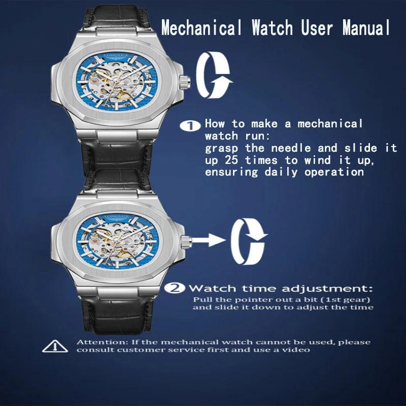 Gearly Skeleton Auto Leather