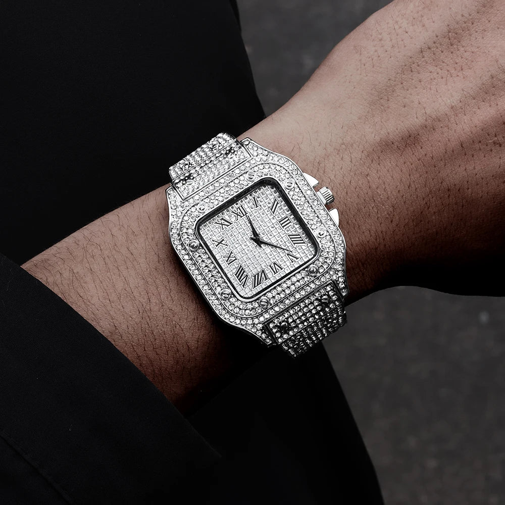 Gearly Diamond Quartz Silver