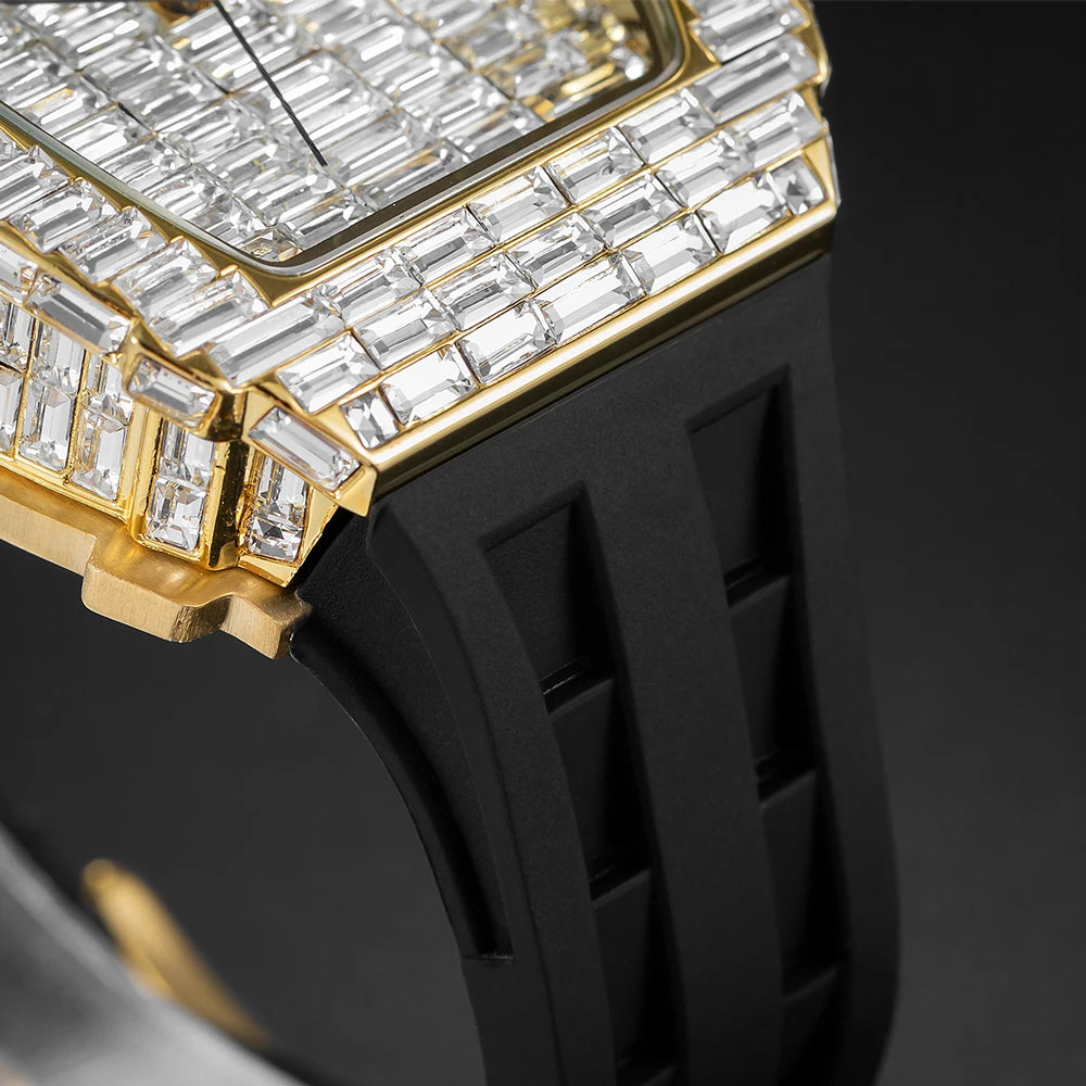 Gearly Square Diamond Quartz