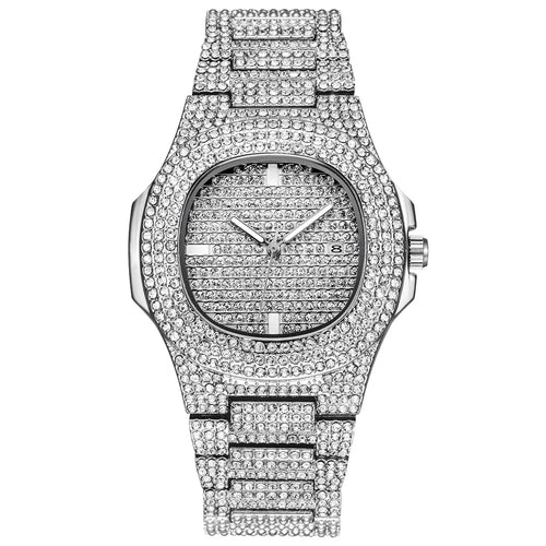 Gearly Diamond Quartz Silver